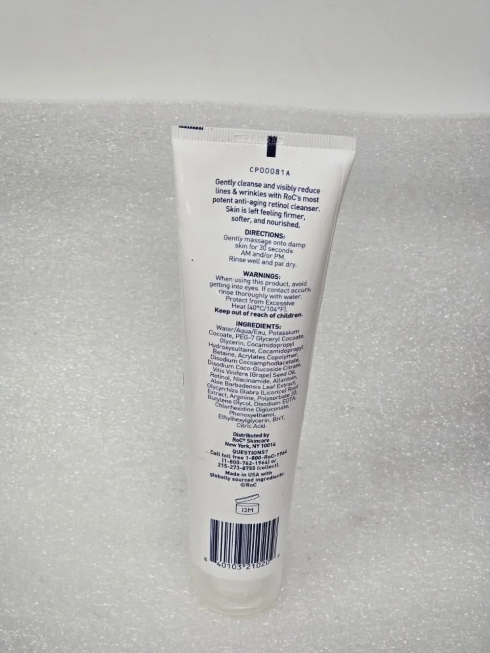 RoC Retinol Correxion Deep Wrinkle Serum Cleanser 6 Oz Anti-Aging